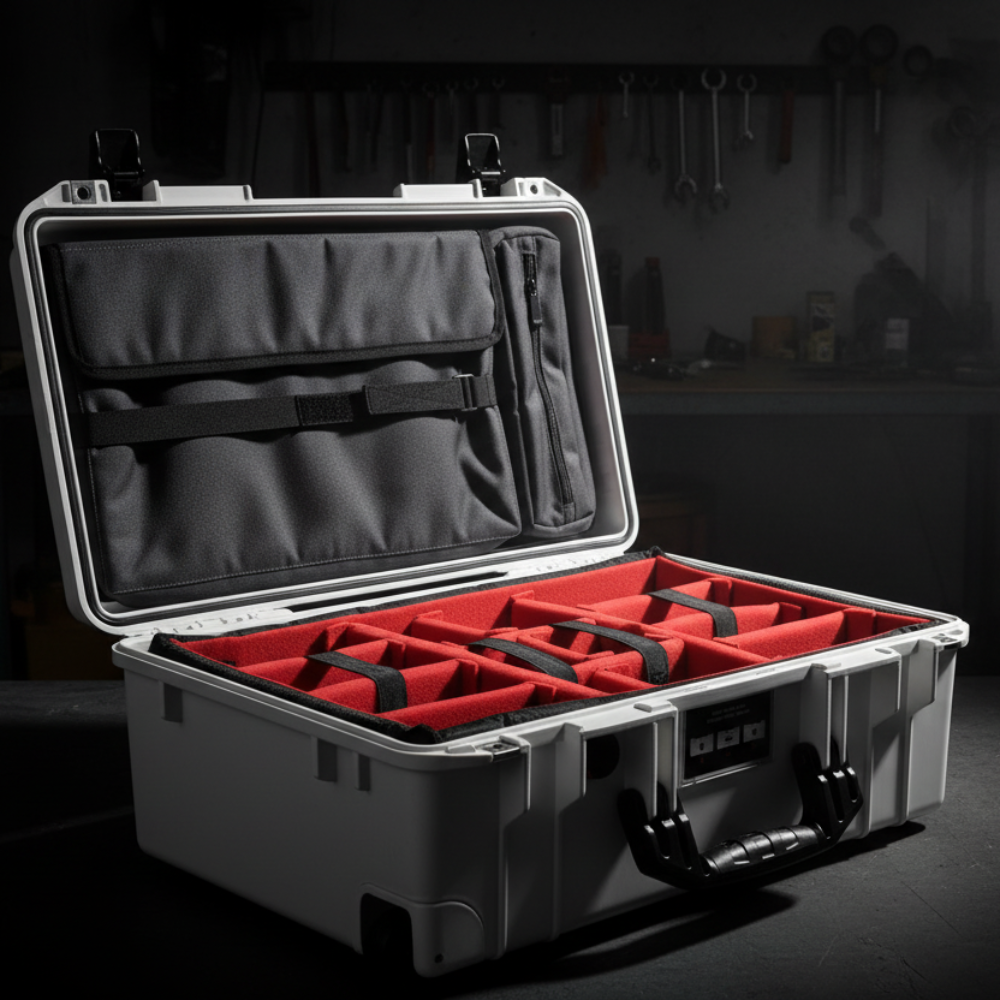 蓋オーガナイザー ラップトップ 16インチ Peli Pelican1510 1535 Nanuk935 Lid1519SCX に適合