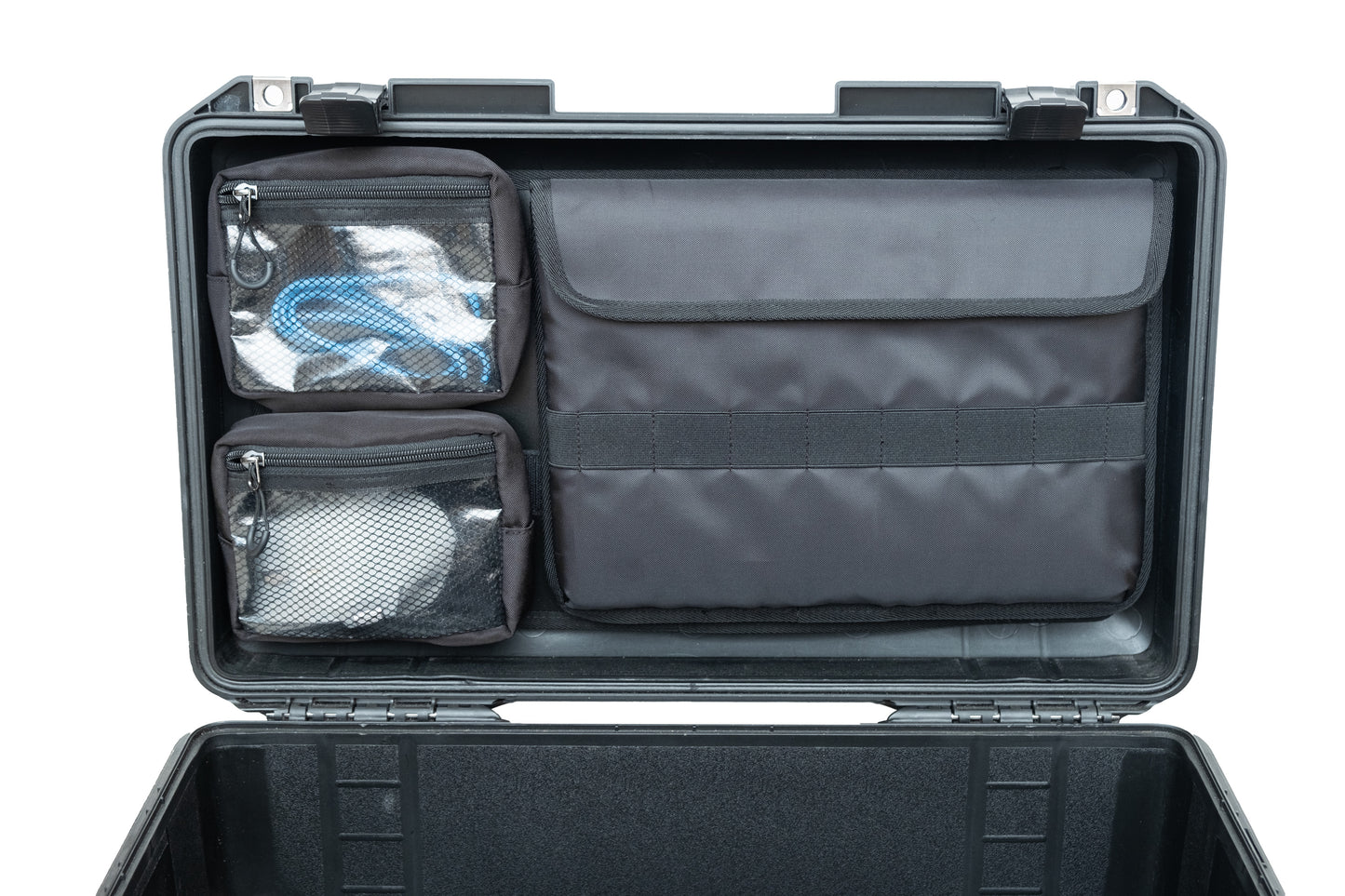 蓋付きオーガナイザー 13インチ 14インチ ノートパソコン用 Peli Pelican1510 1535 Nanuk935 5800 LID1519MCB に適合