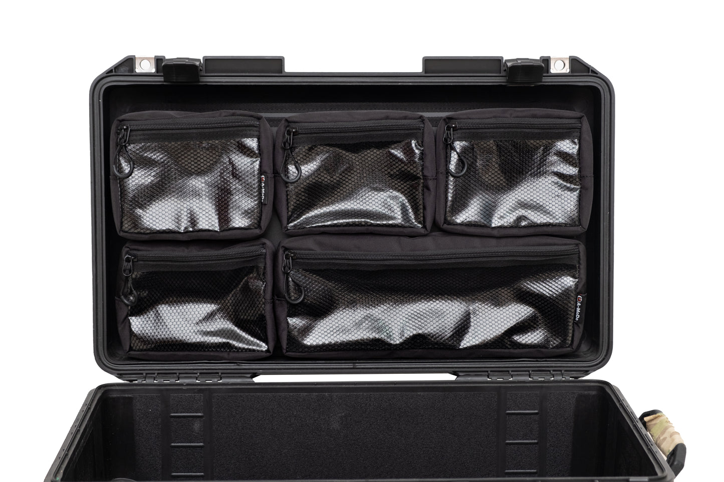 Pelican1510 1535 Nanuk935、LID1519MC7用メッシュ蓋オーガナイザー取り外し可能デザイン