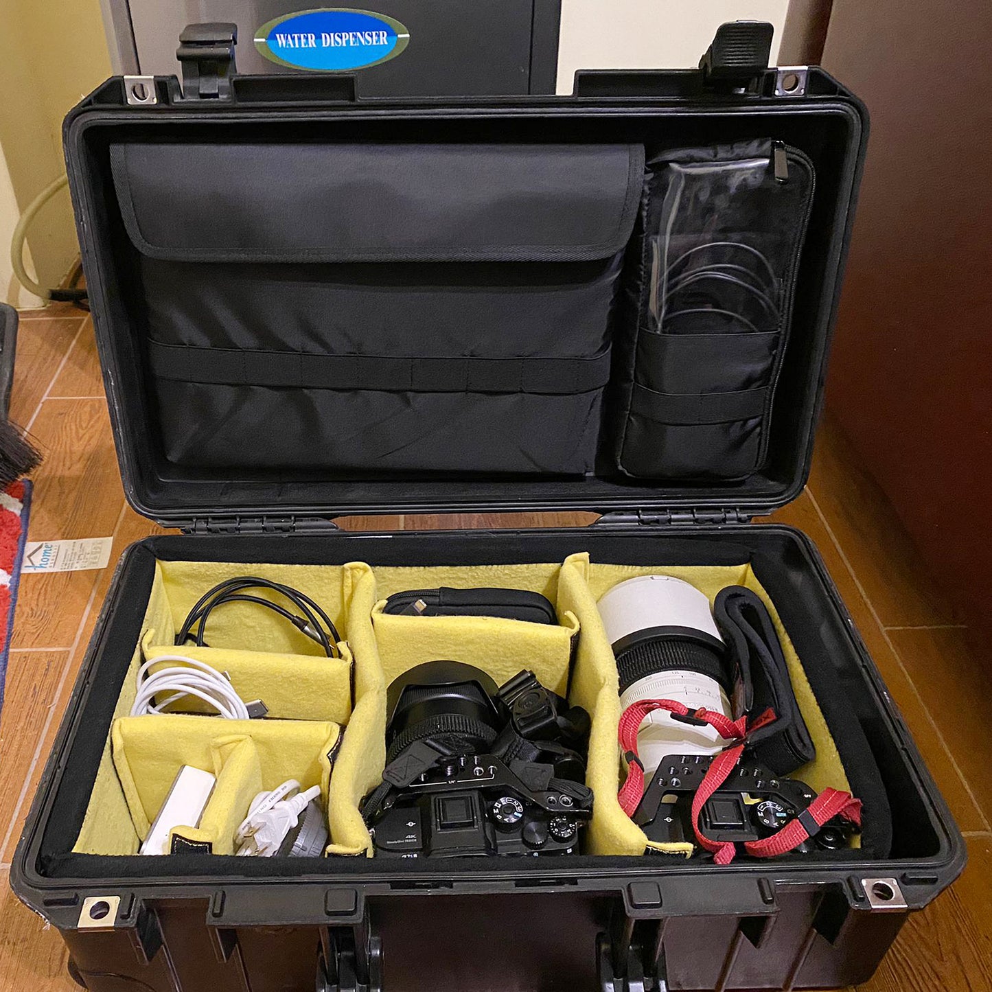 蓋オーガナイザー 15 16インチ ラップトップポーチ Peli Pelican1510 1535 Nanuk935 Lid1519SC に適合