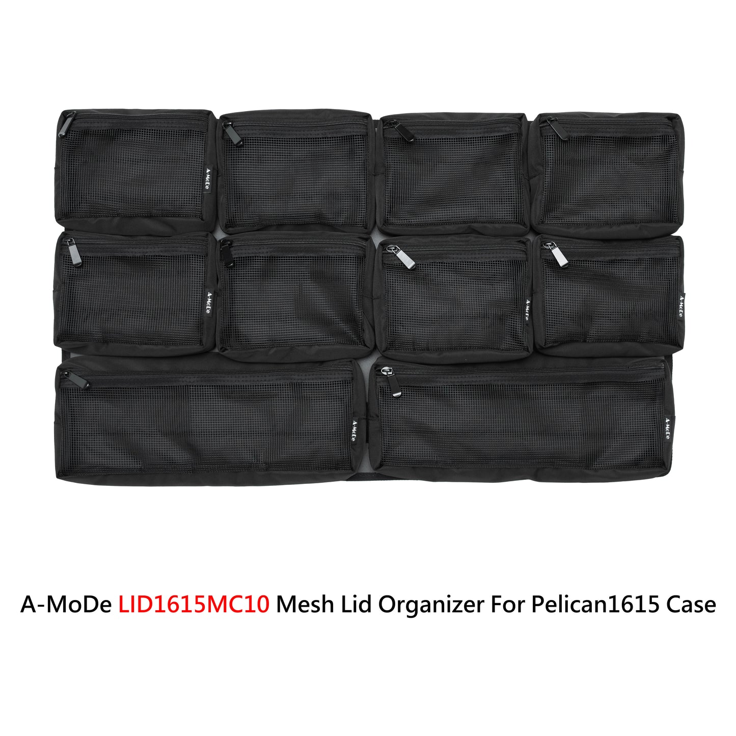 Pelican1615 LID1615MC10用メッシュ蓋オーガナイザー取り外し可能デザイン