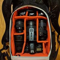 カメラ挿入バッグ 写真バッグ バックパック スーツケース用 大型