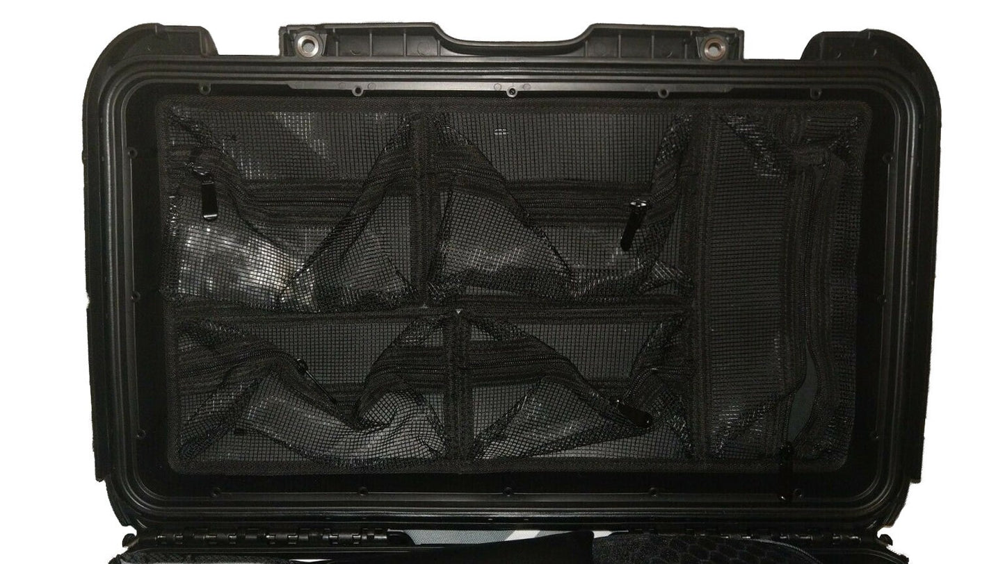 メッシュ蓋オーガナイザー Peli Pelican 1510 1535 Nanuk935 LID1519C に適合