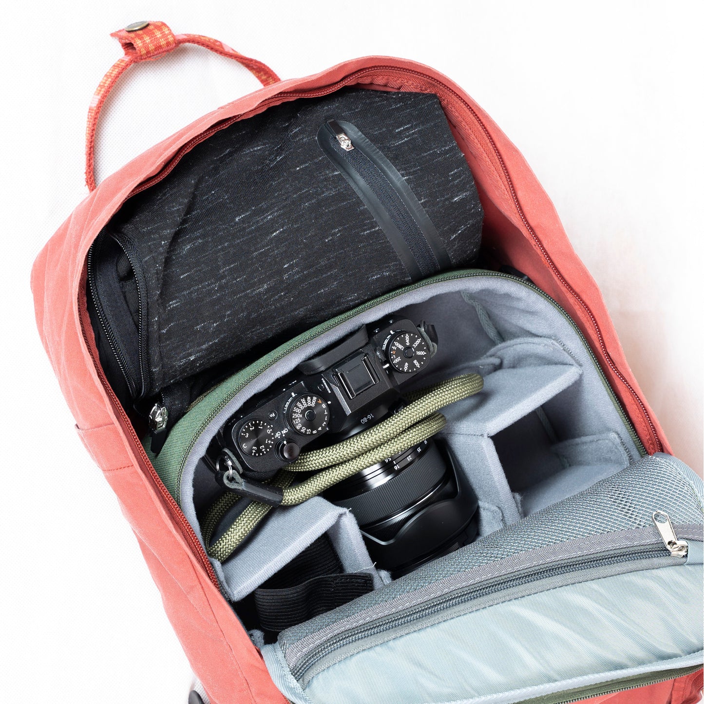 カメラインサート バッグ バックパックインサート フォトインサート パッド入り Fjallrave用