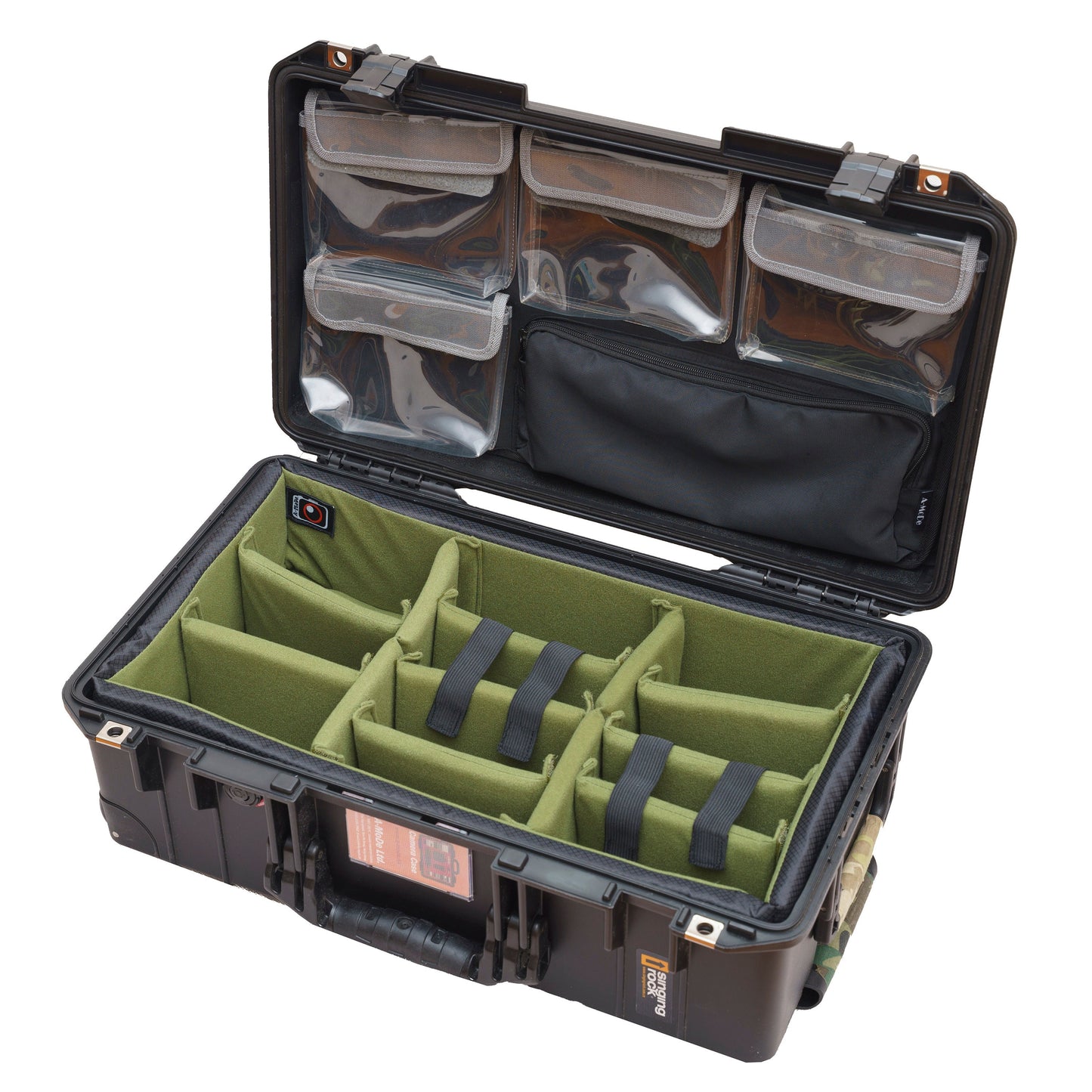 蓋オーガナイザー 4つの透明TPUポケット Peli Pelican1510 1535 Nanuk935 5800 LID1519Aに適合