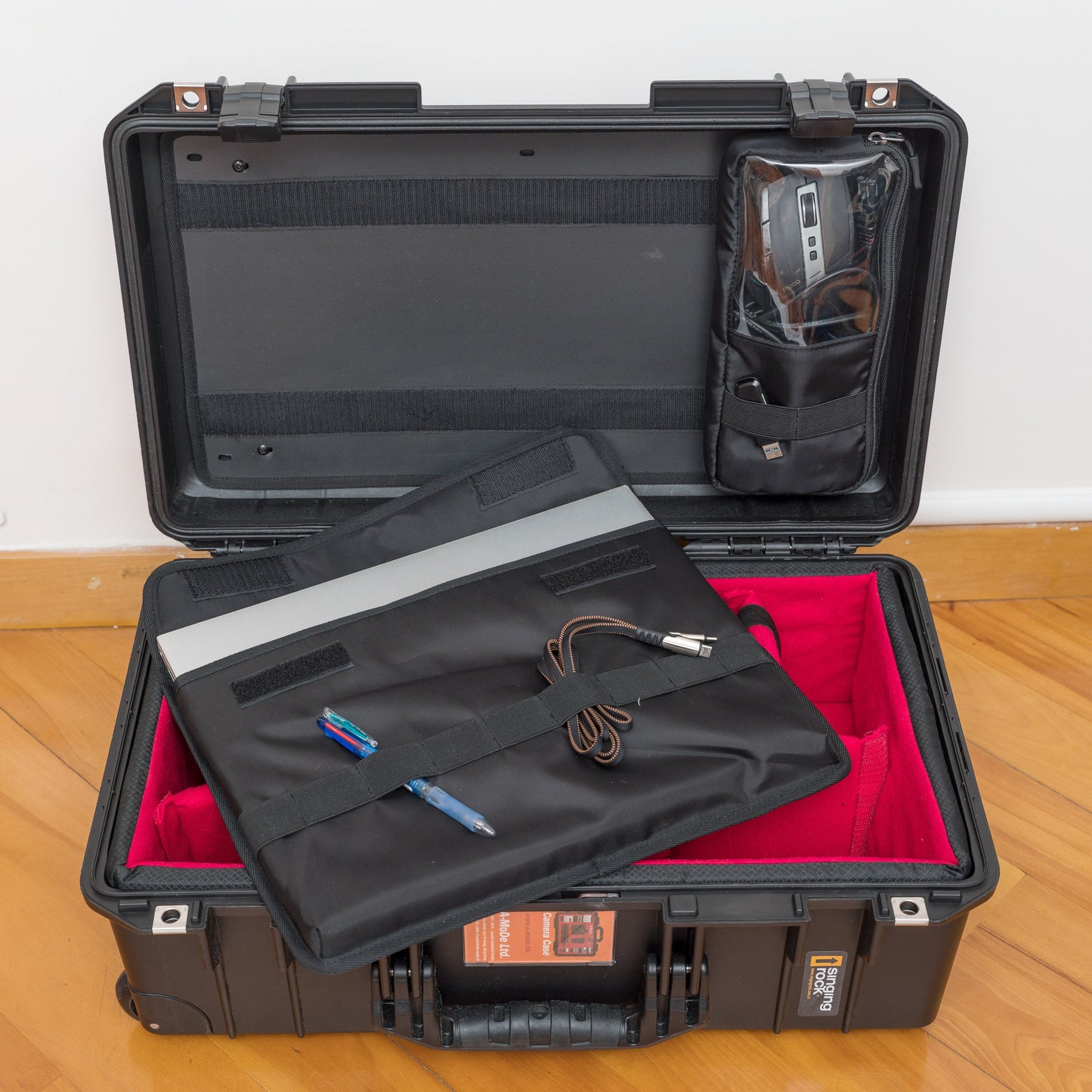 蓋オーガナイザー 15 16インチ ラップトップポーチ Peli Pelican1510 1535 Nanuk935 Lid1519SC に適合