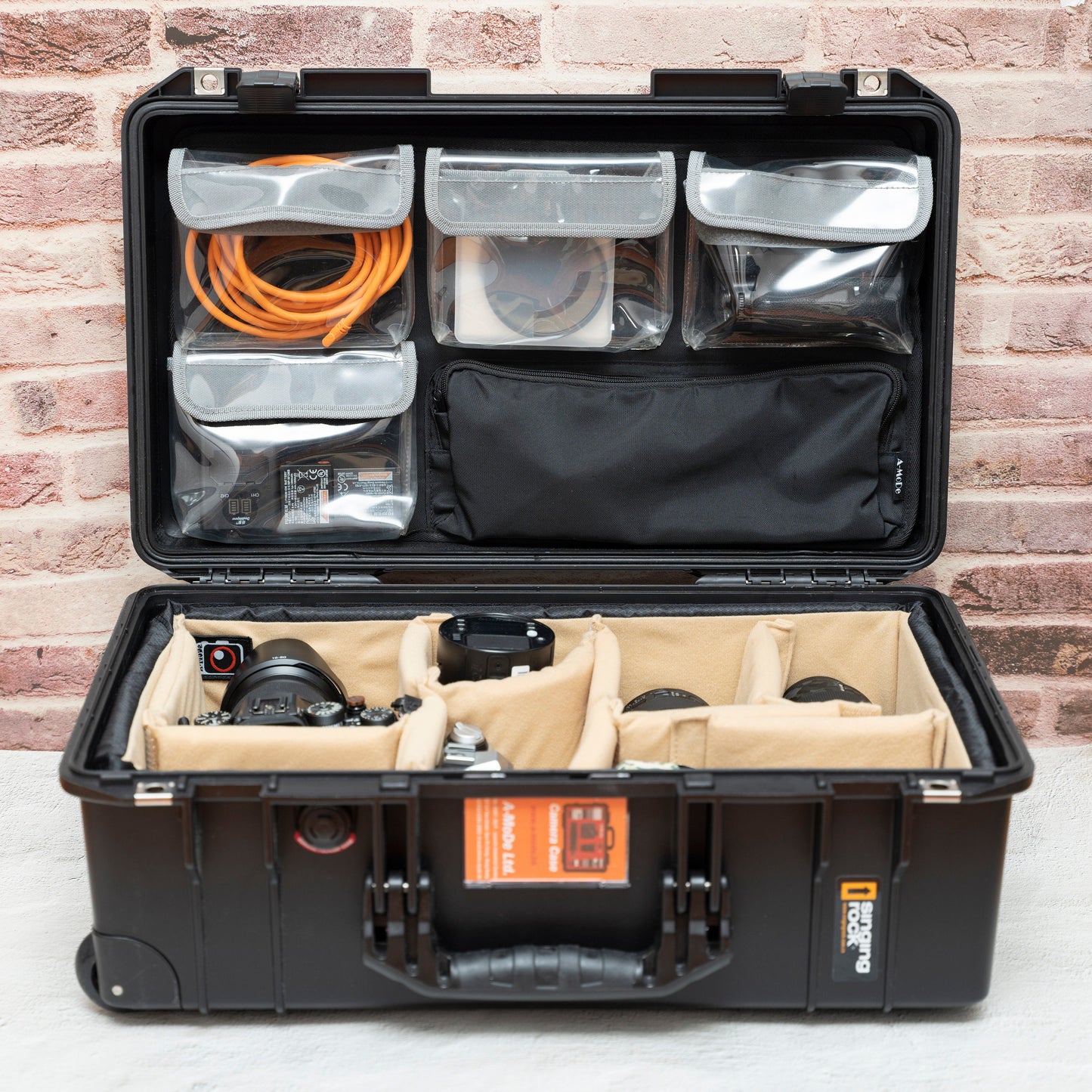 蓋オーガナイザー 4つの透明TPUポケット Peli Pelican1510 1535 Nanuk935 5800 LID1519Aに適合
