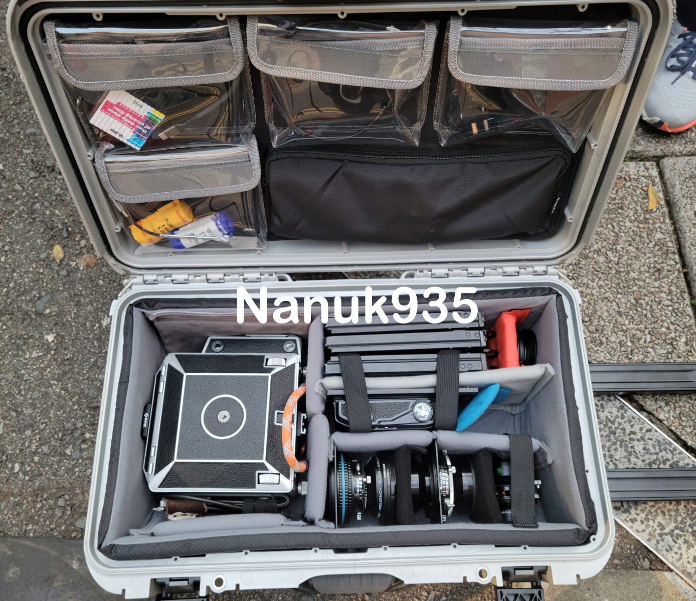 蓋オーガナイザー 4つの透明TPUポケット Peli Pelican1510 1535 Nanuk935 5800 LID1519Aに適合