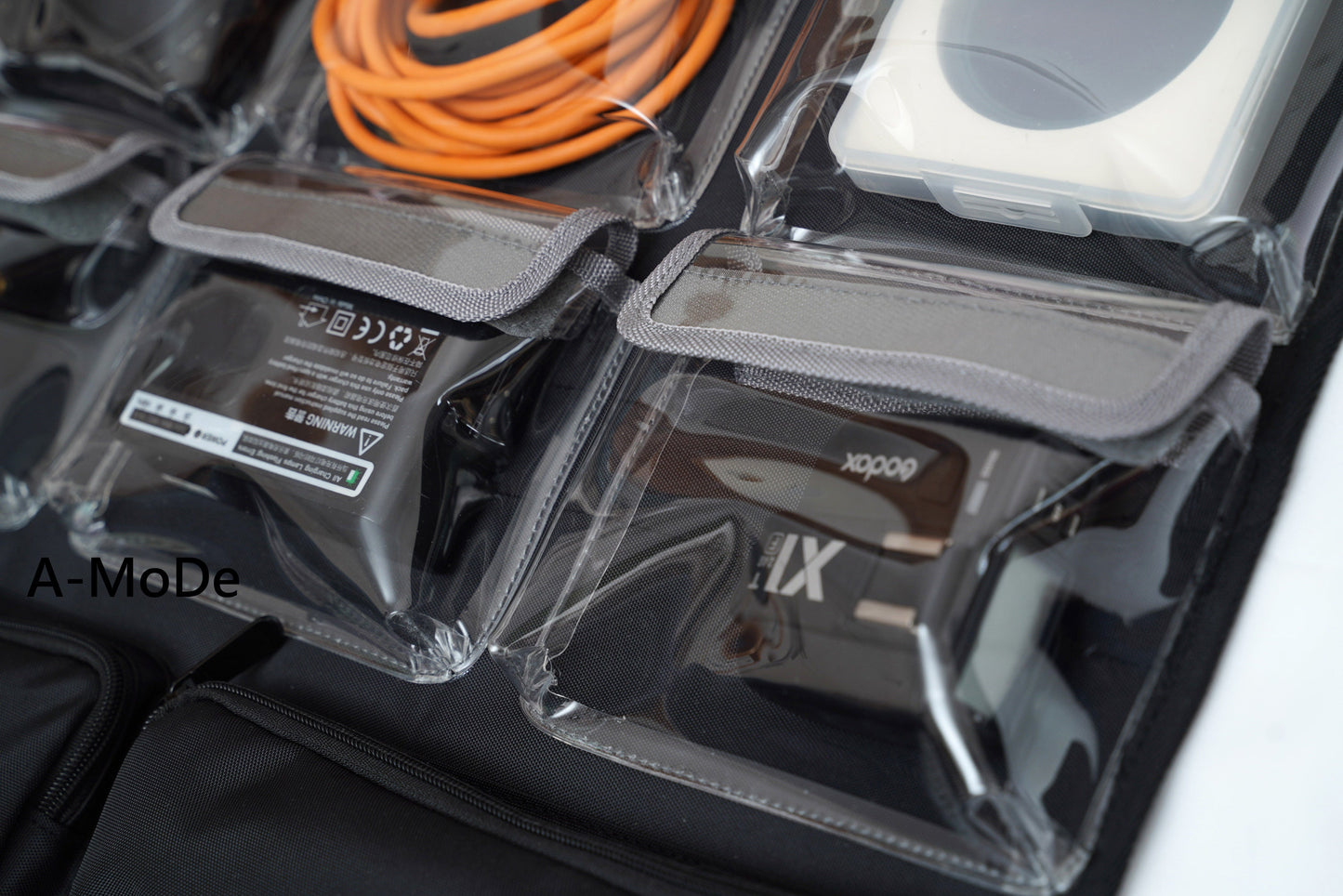 蓋オーガナイザー 4つの透明TPUポケット Peli Pelican1550 LID1550Aに適合