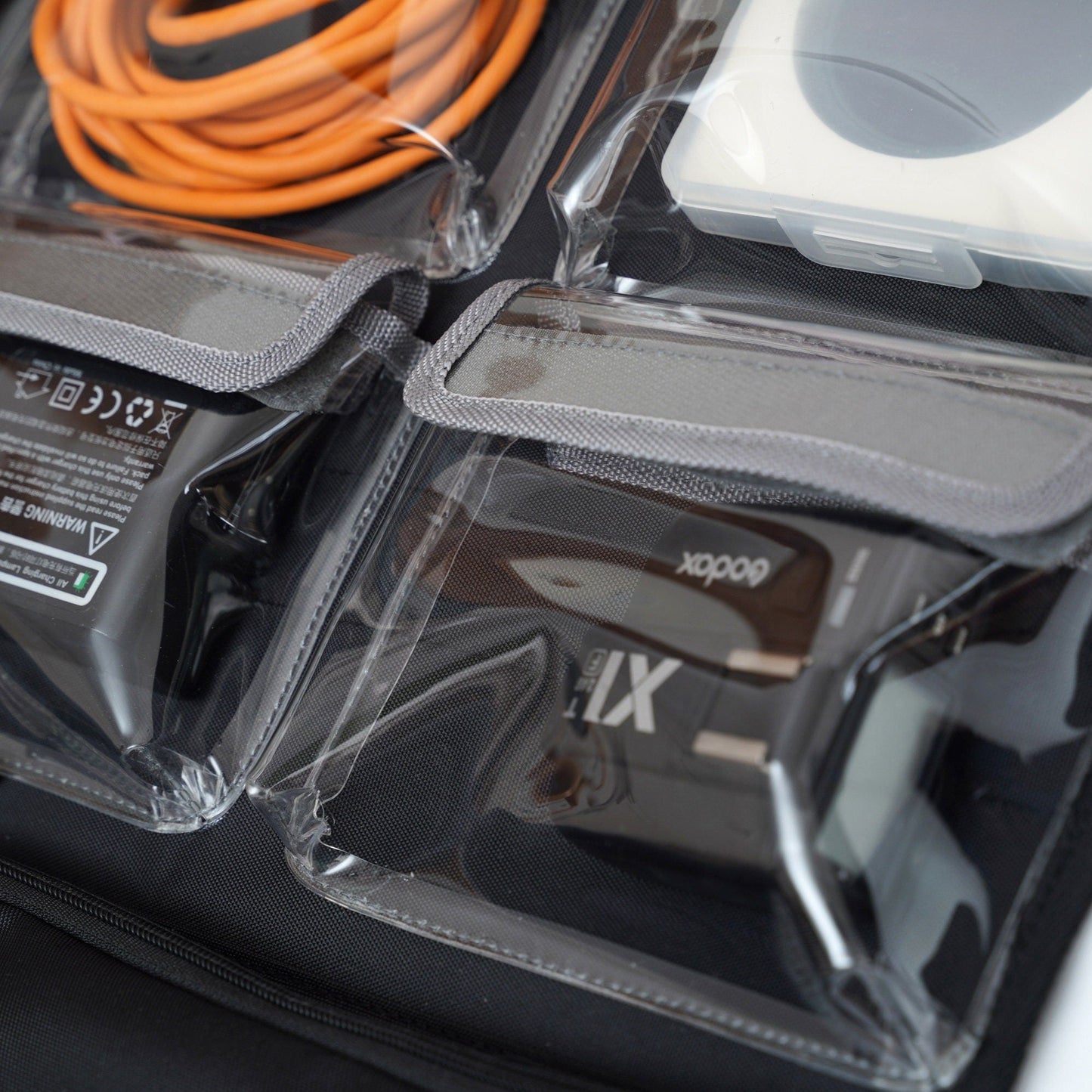 蓋オーガナイザー 4つの透明TPUポケット Peli Pelican1510 1535 Nanuk935 5800 LID1519Aに適合
