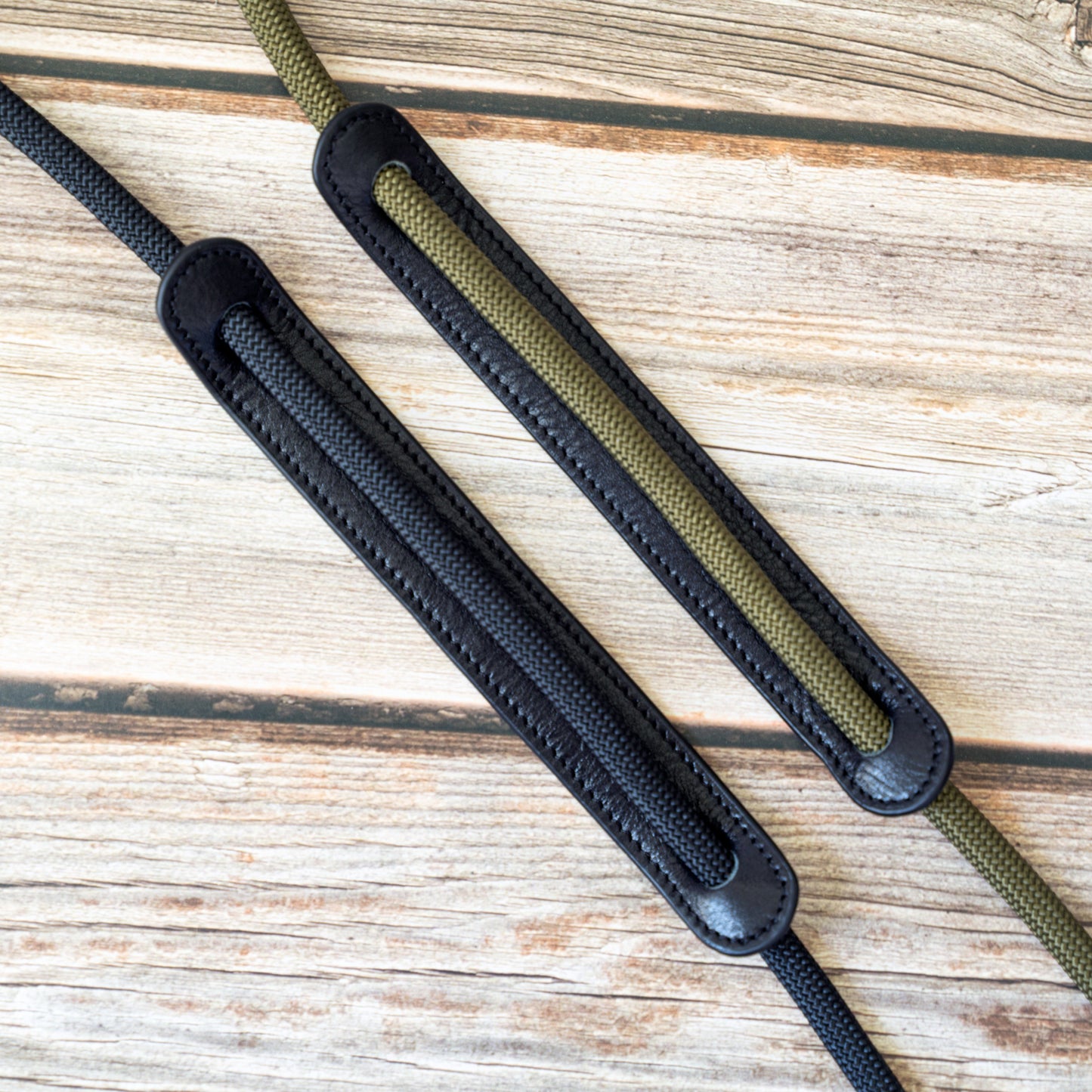 ハンドメイド ブラック 9mm クイックリリースバックル ロープ カメラストラップ FXCSC