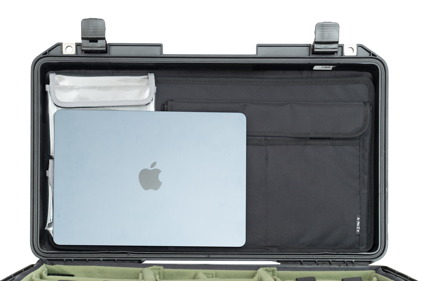 蓋付きオーガナイザー 13インチ 14インチ ノートパソコン用 Peli Pelican1510 1535 Nanuk935 5800 LID1519B に適合