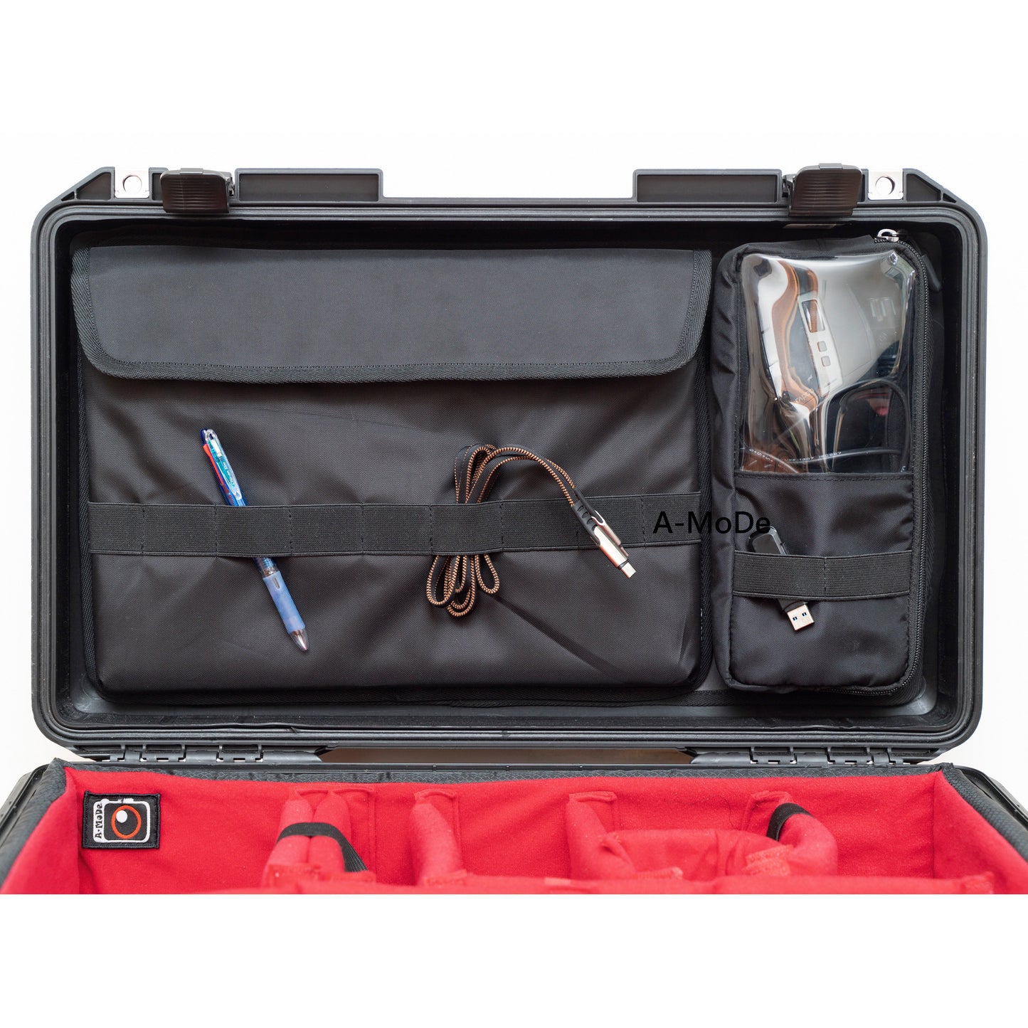 蓋オーガナイザー 15 16インチ ラップトップポーチ Peli Pelican1510 1535 Nanuk935 Lid1519SC に適合