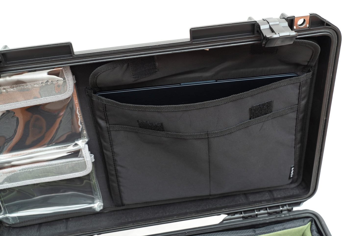 蓋付きオーガナイザー 13インチ 14インチ ノートパソコン用 Peli Pelican1510 1535 Nanuk935 5800 LID1519B に適合
