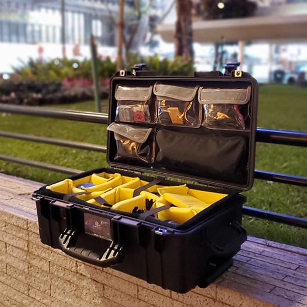 蓋オーガナイザー 4つの透明TPUポケット Peli Pelican1510 1535 Nanuk935 5800 LID1519Aに適合