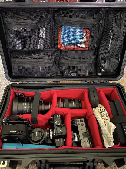 軟墊隔板套裝適用於 Pelican1510 IM2500 Peli 保護殼 Apache 5800