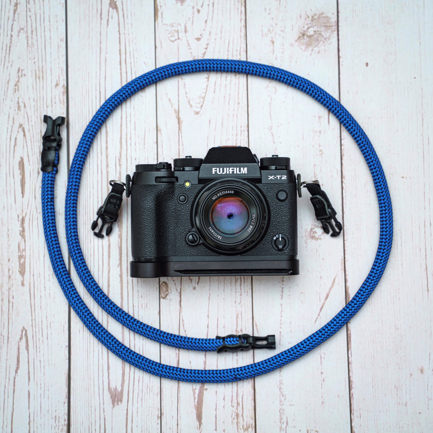 Quick Release Buckle Yellow Black HandMade 10mm Climbing Rope Camera Strap