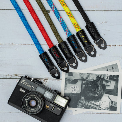 Camera strap Climbing Rope HandMade Camera Neck Strap Black