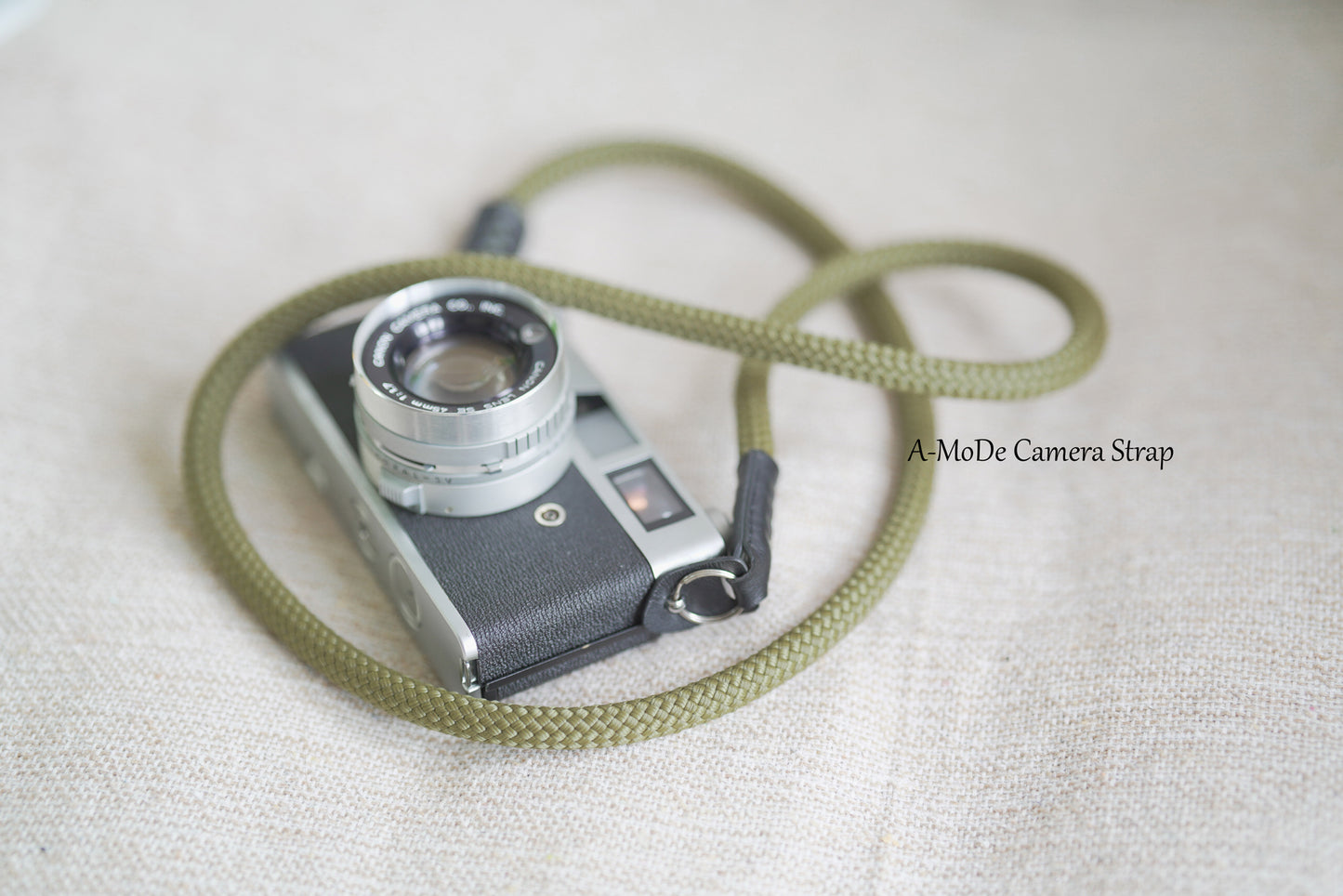 Camera strap Climbing Rope HandMade Camera Neck Strap Army Green