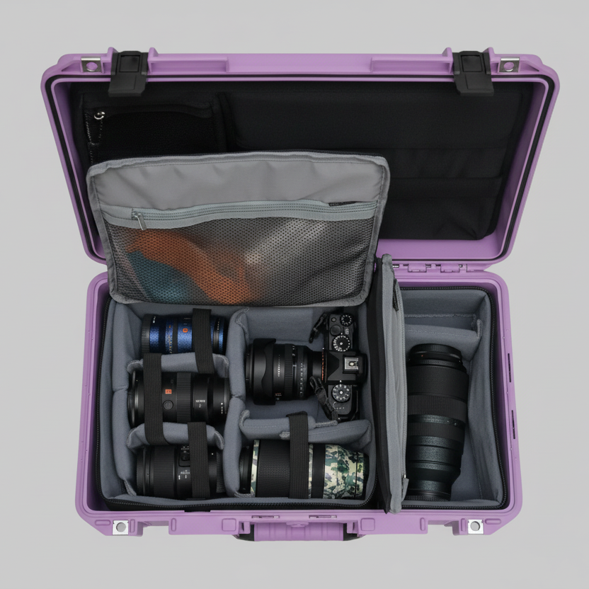 Travel Insert Bag Set fit Pelican1510 IM2500 Peli Cases Apache5800