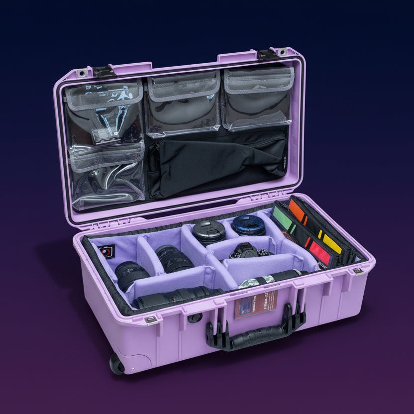 Lid Organizer 4 clear Pockets Fits Pelican1510 1535 Nanuk935 Peli LID1519A