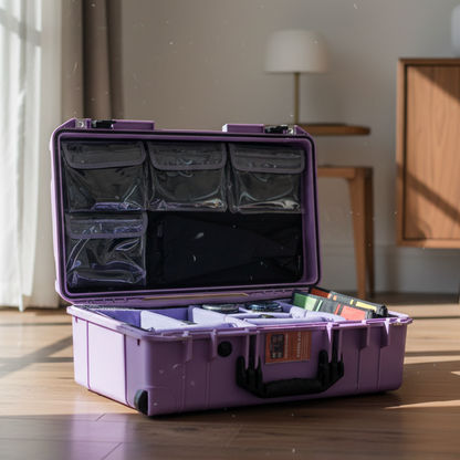 Lid Organizer 4 clear Pockets Fits Pelican1510 1535 Nanuk935 Peli LID1519A