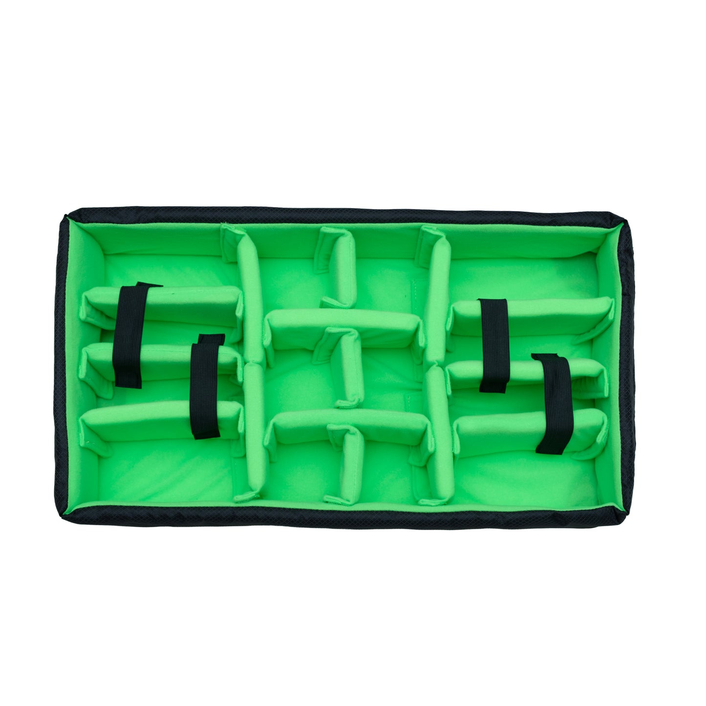Lime Green Padded divider set fit Pelican1510 IM2500 Peli Cases Apache5800 ( Special Limited Edition Version)