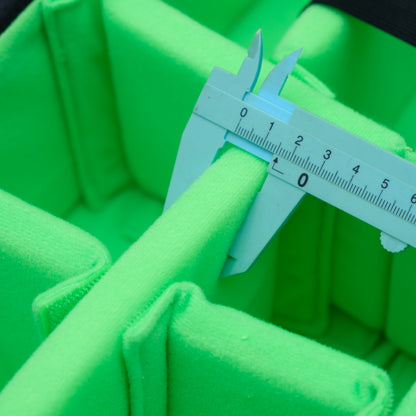 Lime Green Padded divider set fit Pelican1535 Peli Cases IN1535 ( Special Limited Edition Version)