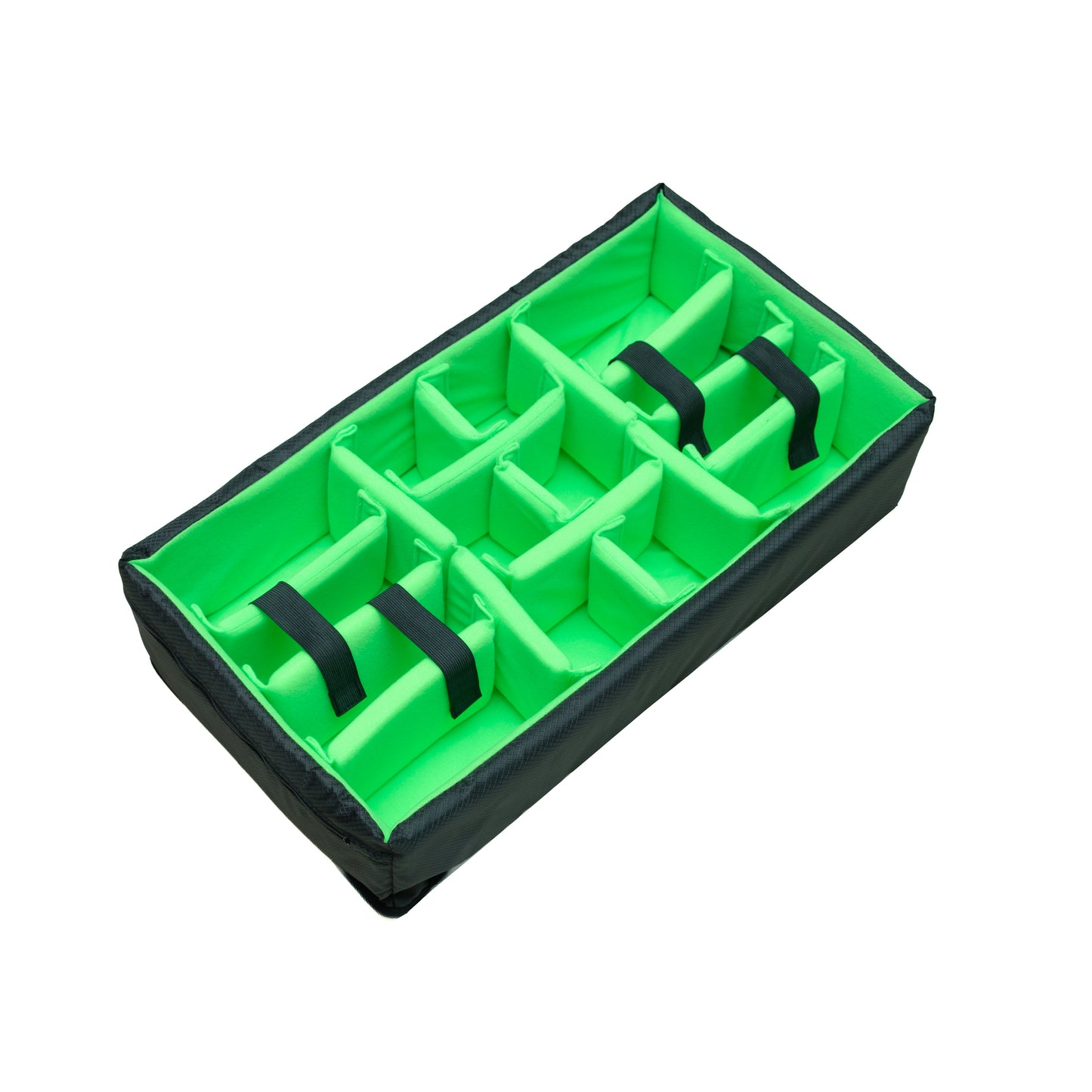 Lime Green Padded divider set fit Pelican1510 IM2500 Peli Cases Apache5800 ( Special Limited Edition Version)