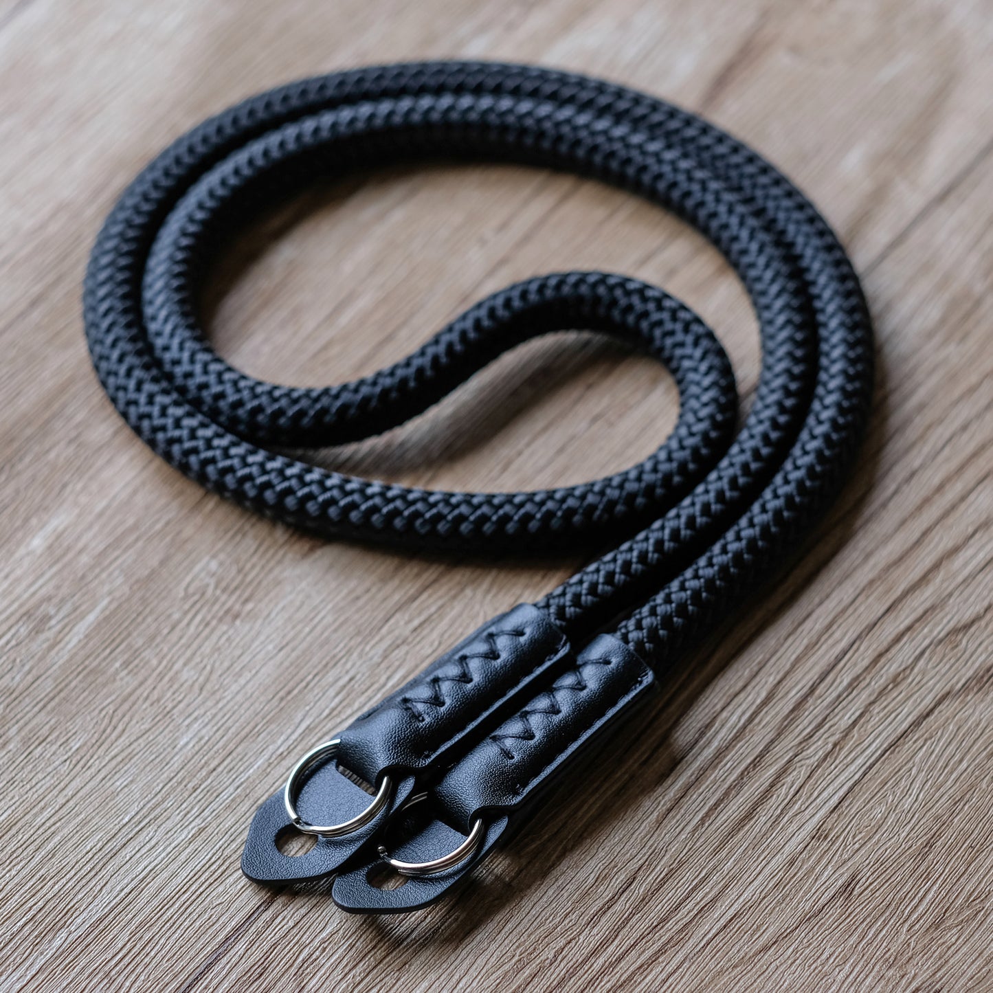 Camera strap Climbing Rope HandMade Camera Neck Strap Black