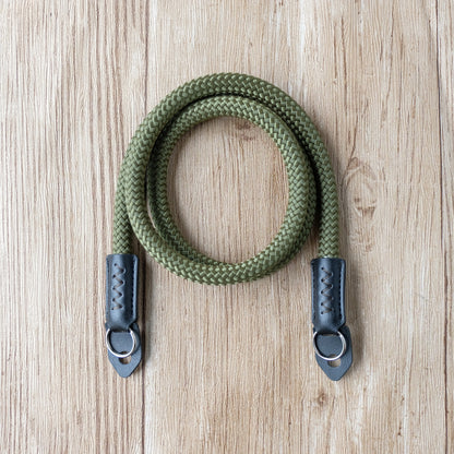 Camera strap Climbing Rope HandMade Camera Neck Strap Army Green