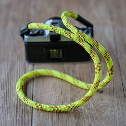 Camera strap Climbing Rope HandMade Camera Neck Strap Yellow