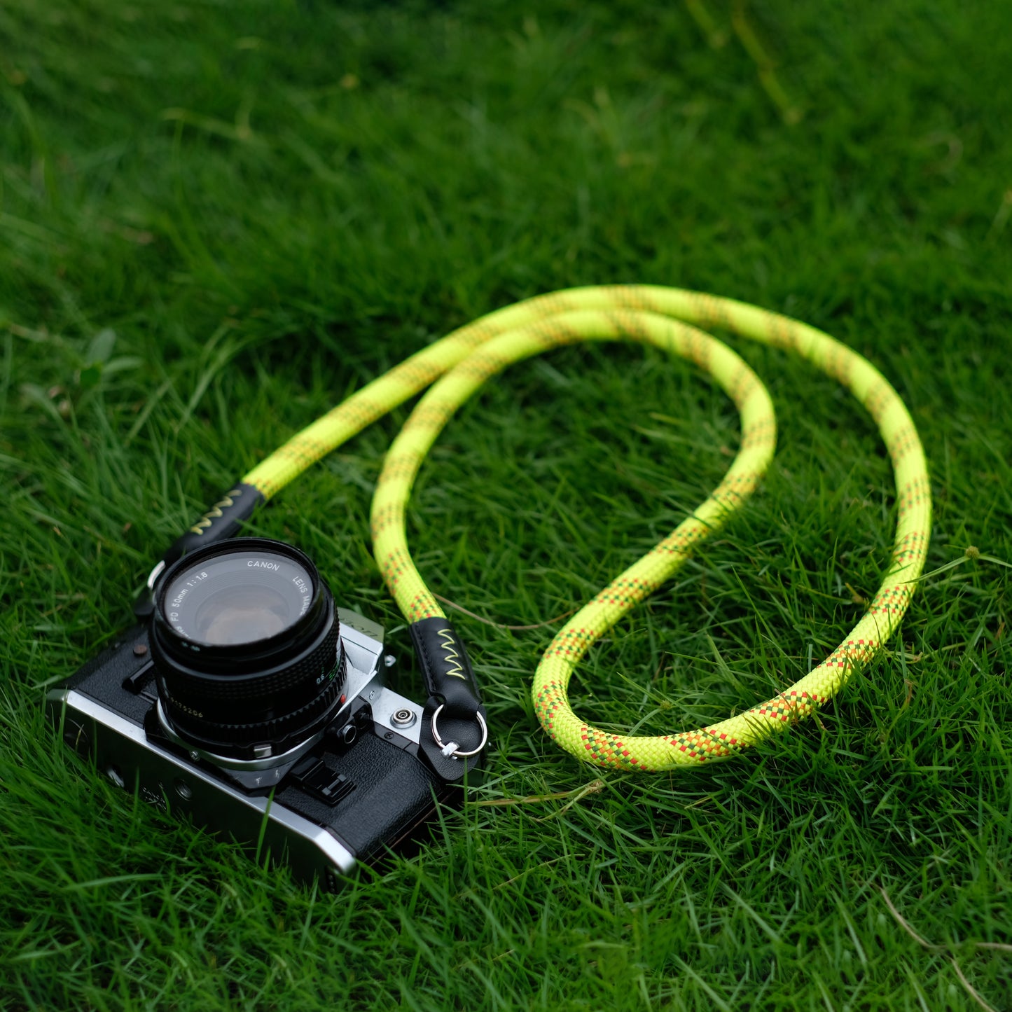 Camera strap Climbing Rope HandMade Camera Neck Strap Yellow