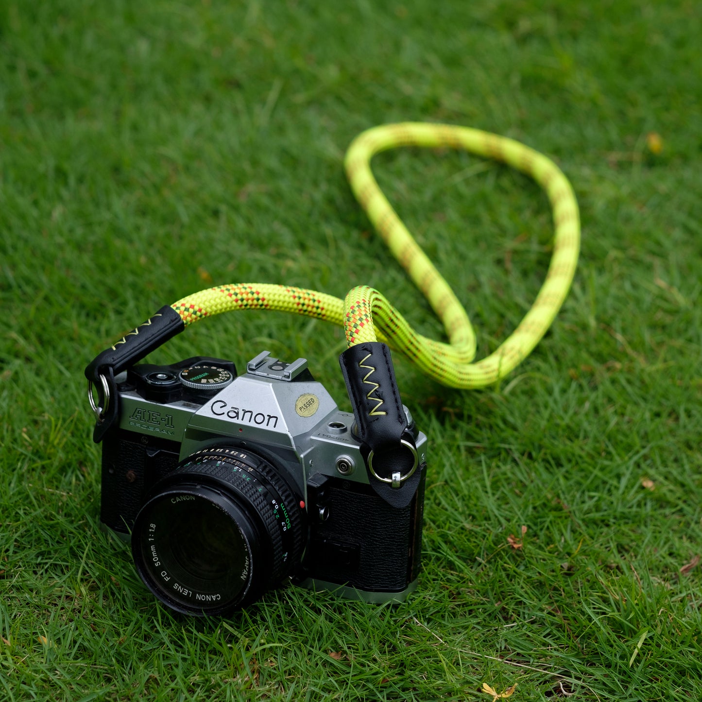 Camera strap Climbing Rope HandMade Camera Neck Strap Yellow