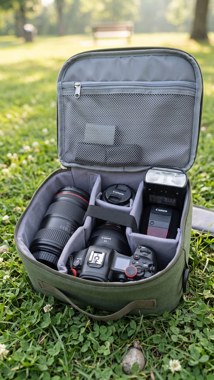 Camera insert Bag backpack insert Photo Insert Padded for Fjallrave BLACK IN30BL