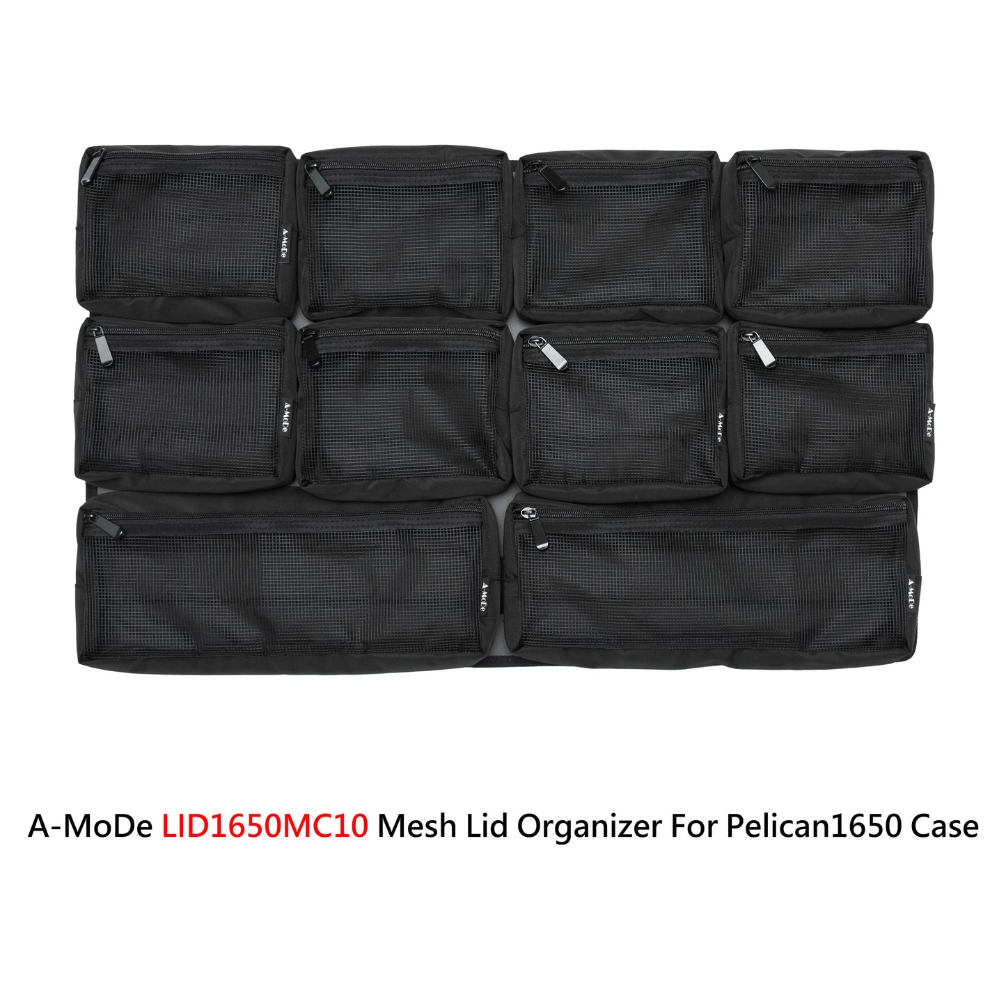 Pelican1650 LID1650MC10用メッシュ蓋オーガナイザー取り外し可能デザイン