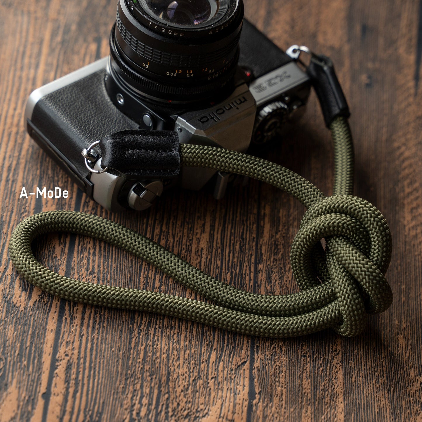 Rope Camera Strap HandMade Black Army Green 9mm CSC