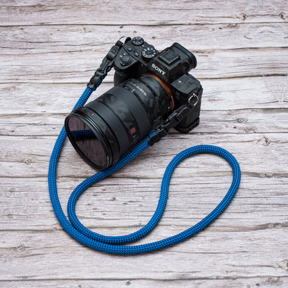 HandMade blue Black 10mm Quick Release Buckle Rope Camera Strap FCSC