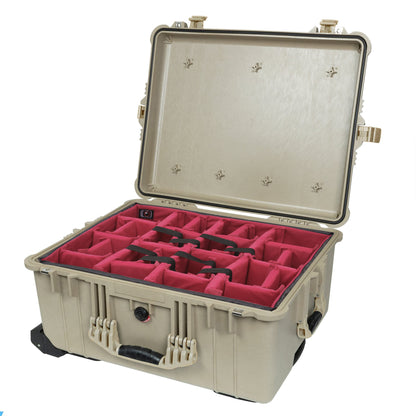 Padded divider set fit Pelican1610 Peli Cases