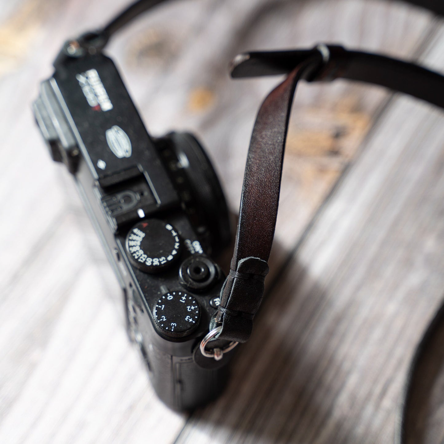 HandMade Brown Leather Slim Adjustable Camera Strap