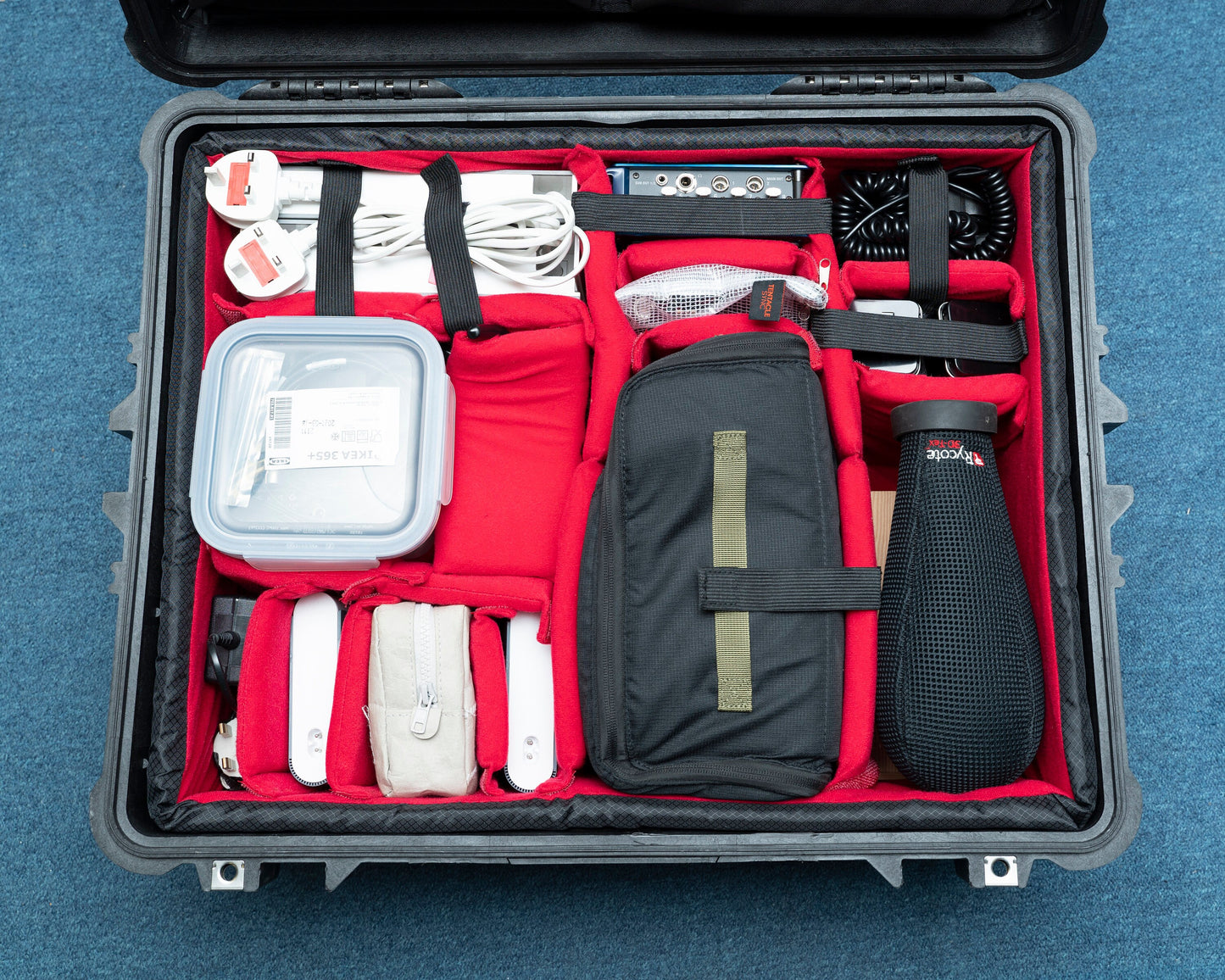 Padded divider set fit Pelican1600 Peli Cases