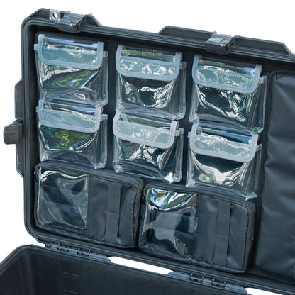 Lid Organizer 14 16" Laptop 6+2 clear pockets forPelican1615 Peli