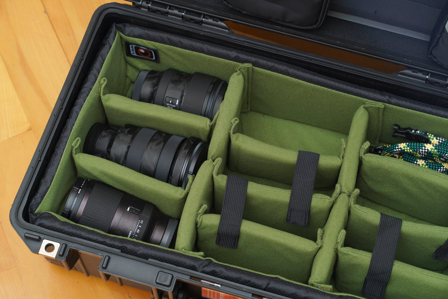 Padded divider Photographer Army Green set fit Nanuk935 Case