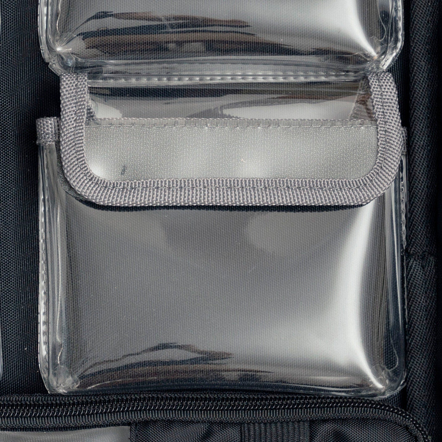 Lid Organizer 4 clear pockets Fits Peli Pelican1550 LID1550A