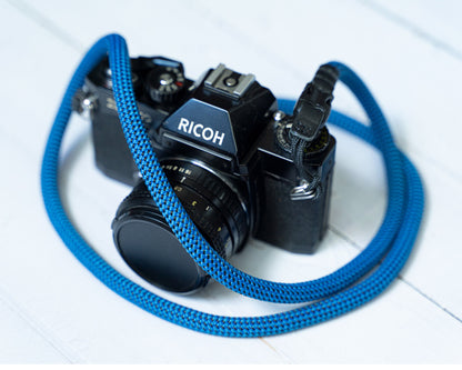 HandMade blue Black 10mm Quick Release Buckle Rope Camera Strap FCSC