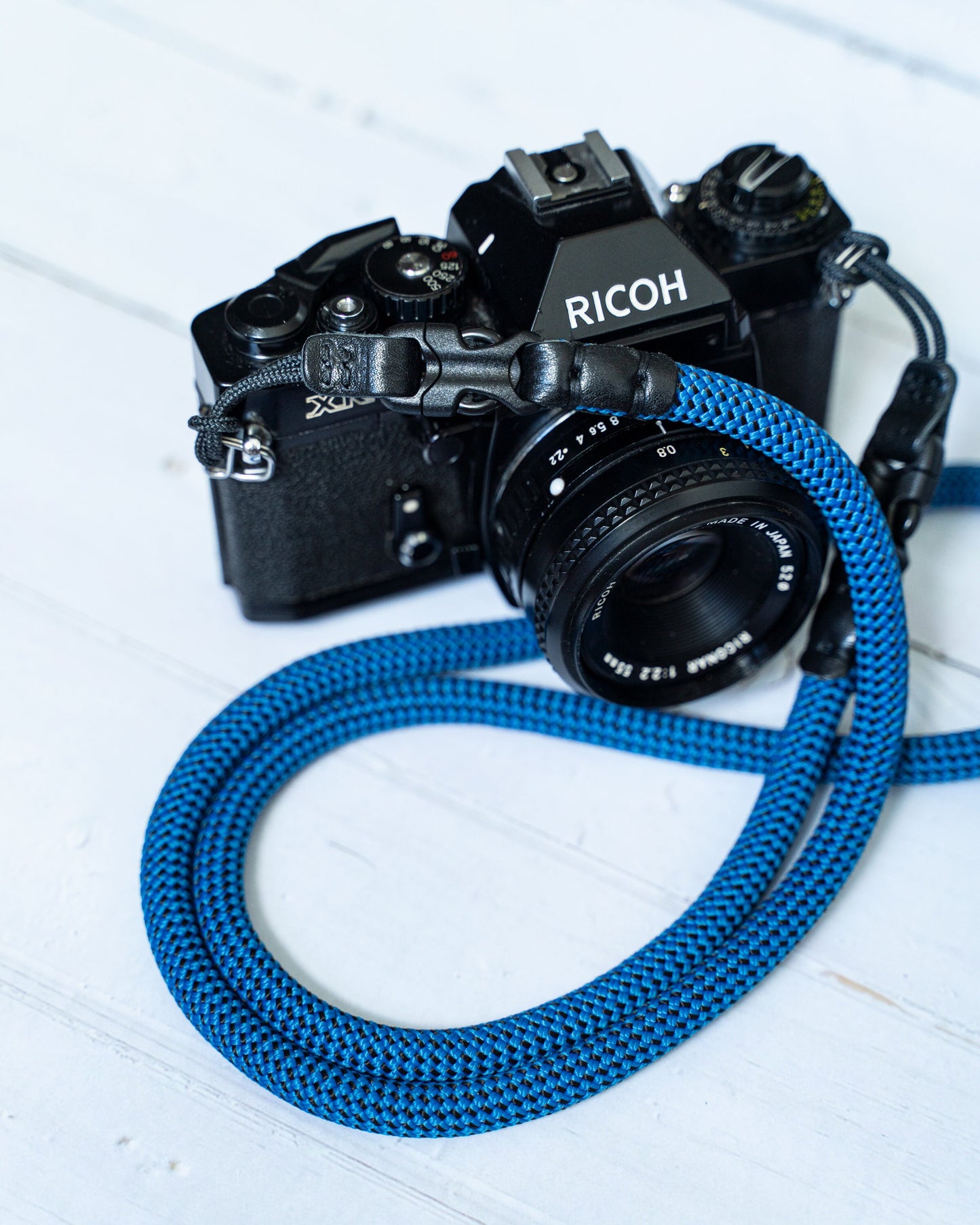 HandMade blue Black 10mm Quick Release Buckle Rope Camera Strap FCSC