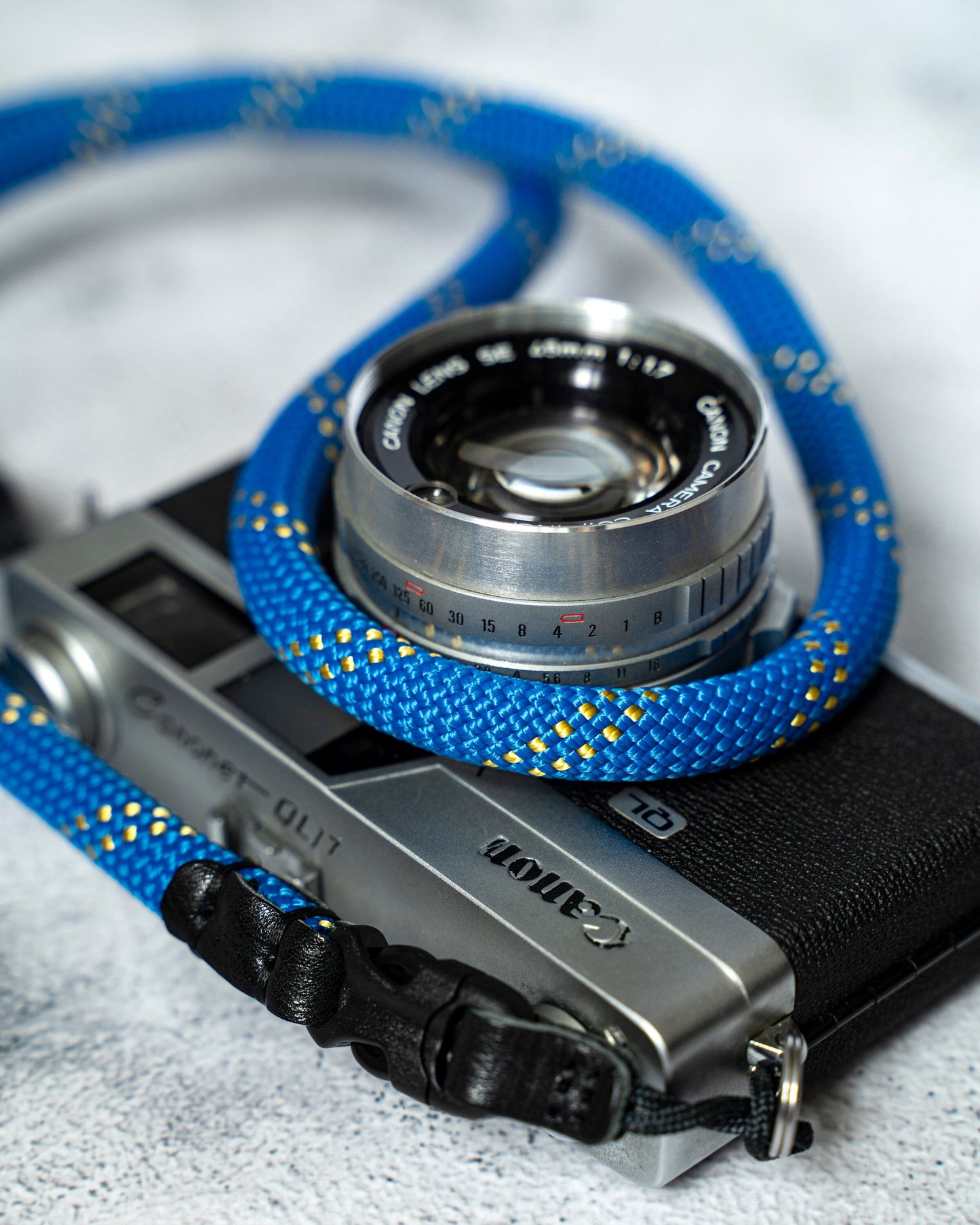 Quick Release Buckle HandMade Blue Rope Camera Strap 11mm FCSC-BY