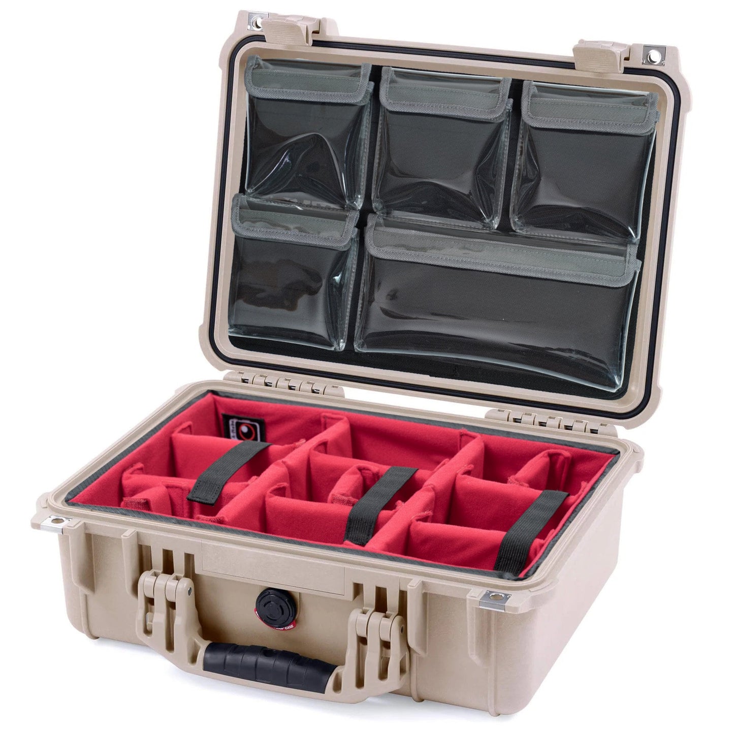 Lid Organizer 5 clear pockets Fits Peli Pelican1450 IM2200 LID1450A