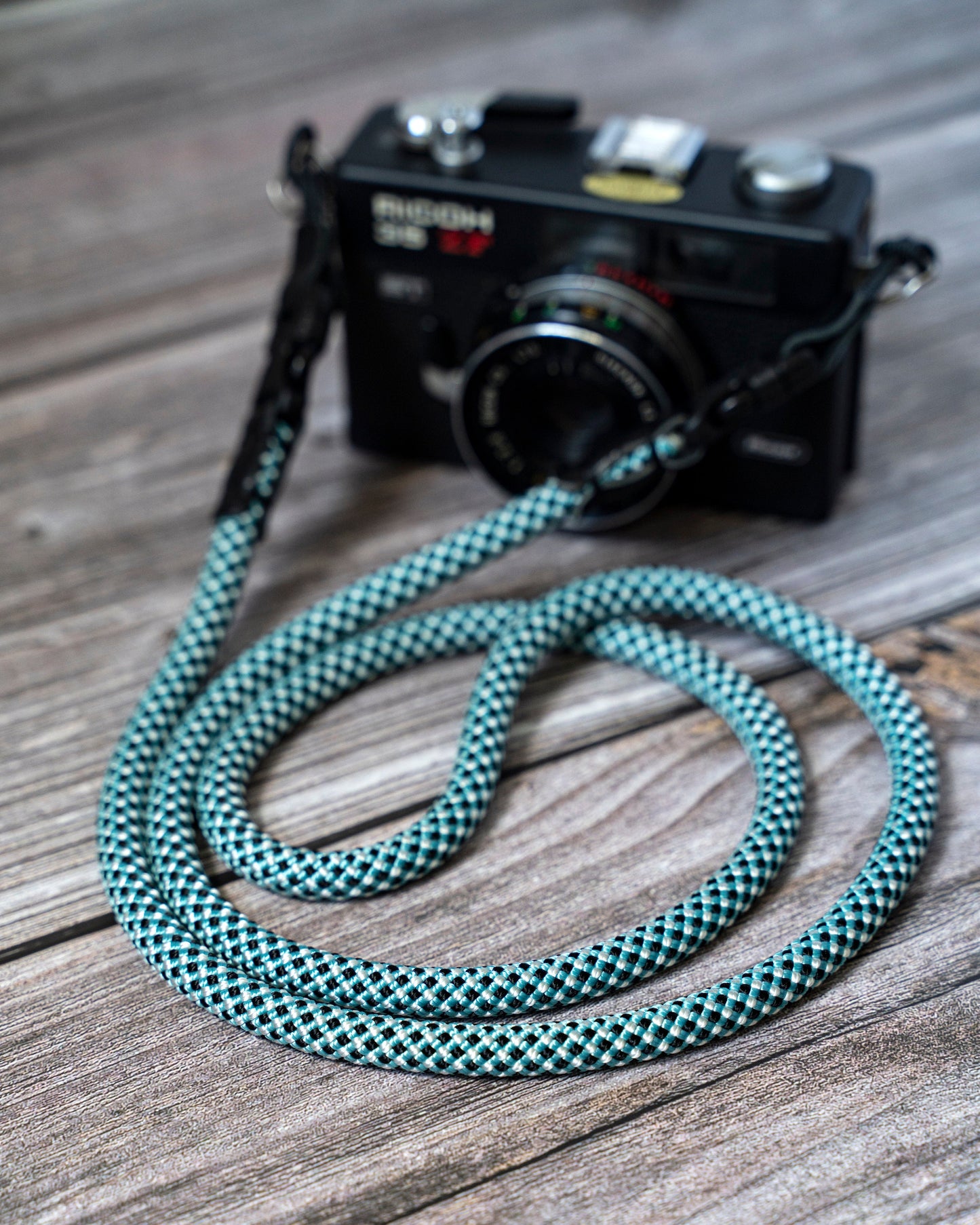 HandMade Blue Black White 8.7mm Quick Release Buckle Rope Camera Strap FCSC-BBW