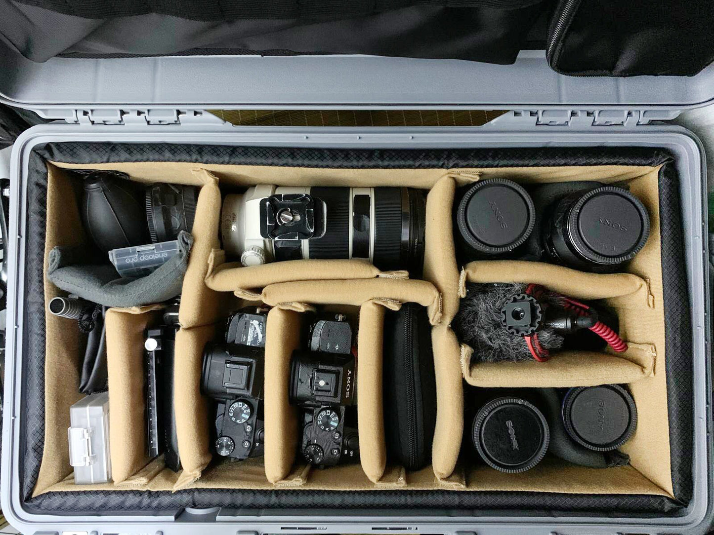 Padded divider set fit Pelican1510 IM2500 Peli Cases Apache5800